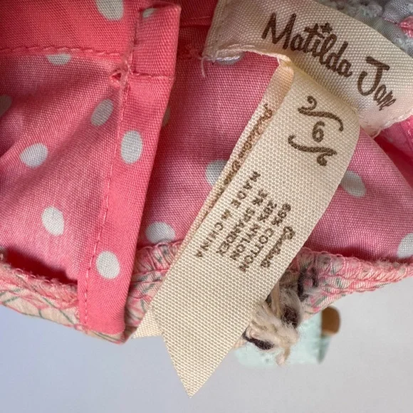 Matilda Jane Cooling Off Tunic Shirt Girls 6T  Happy‎ and Free Eyelet Lace NEW - Picture 3 of 9